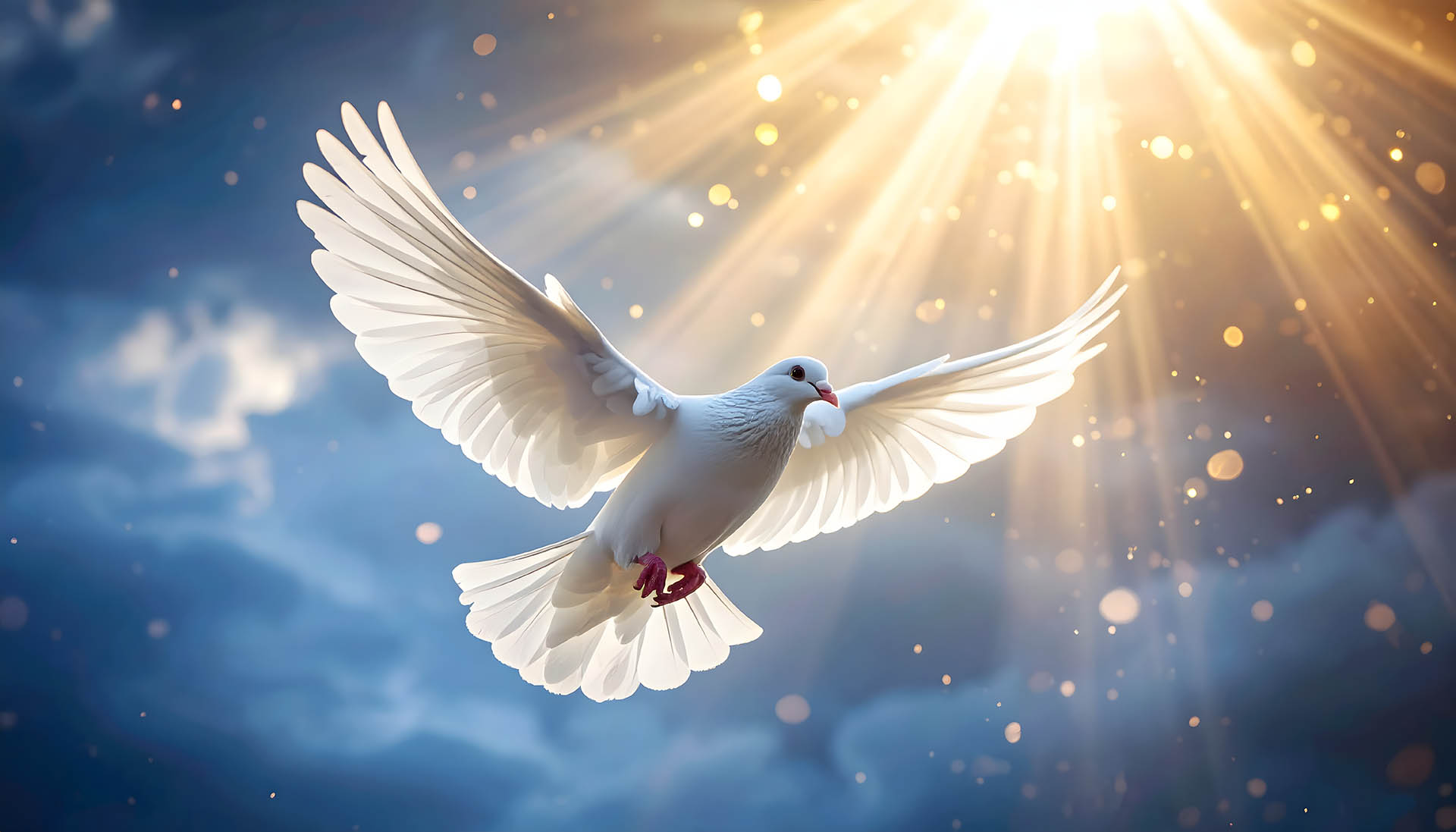 White dove symbolizing peace and remembrance at funeral ceremonies